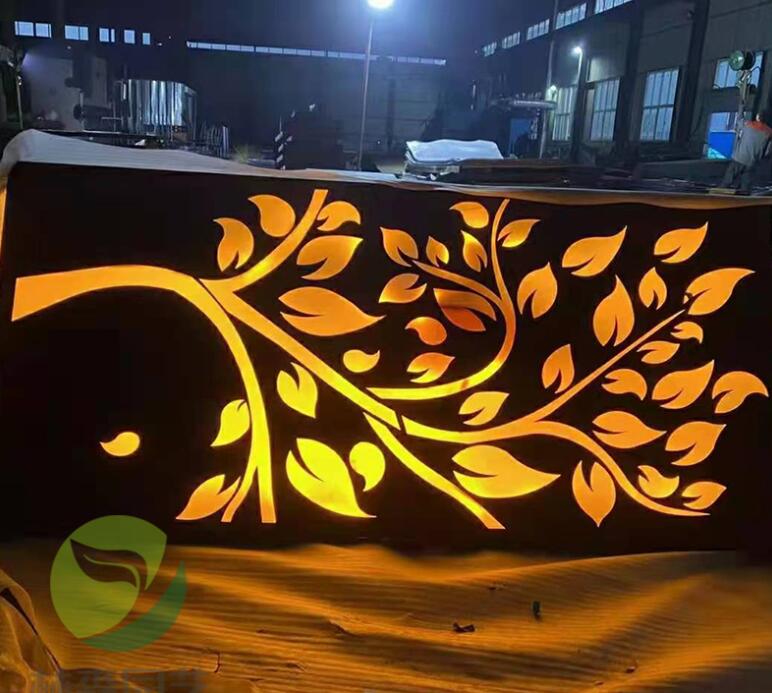 大田镇耐候钢板灯箱